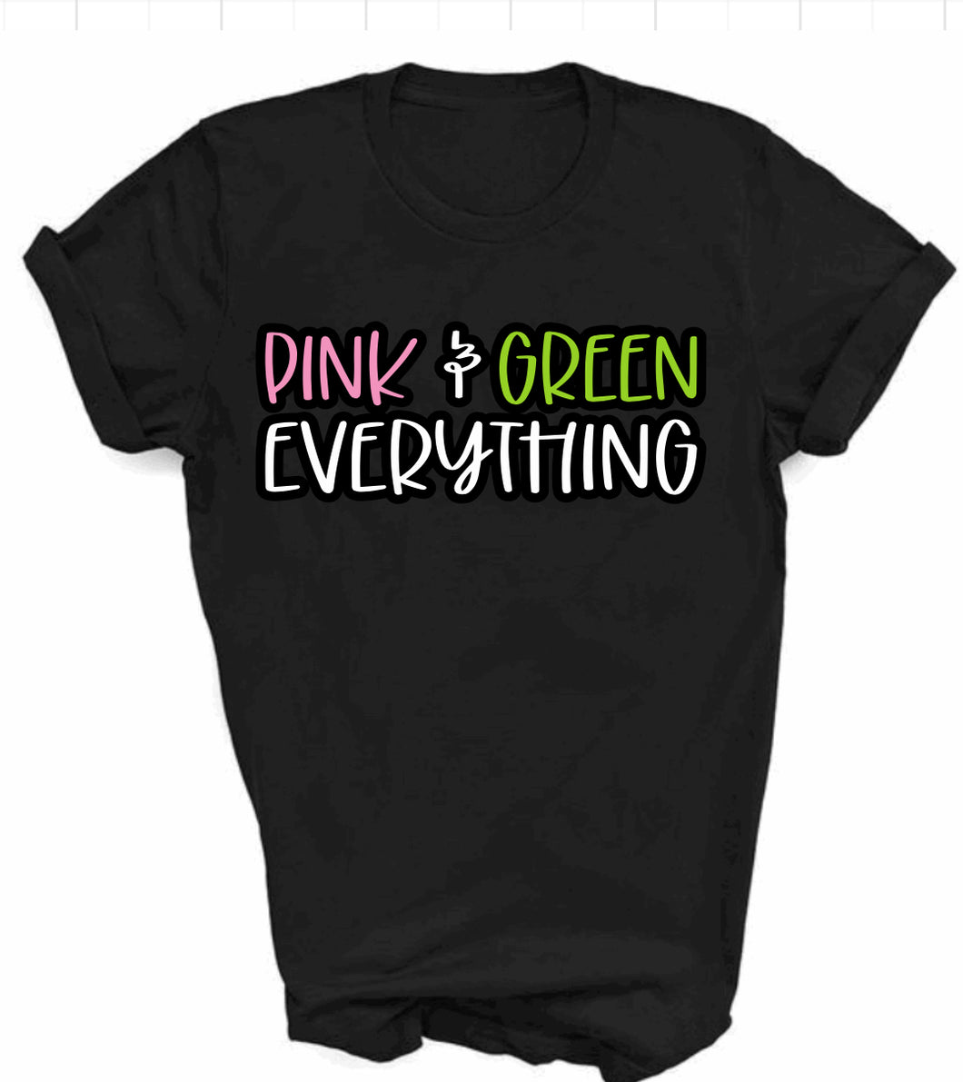 Pink and Green Everything Tee
